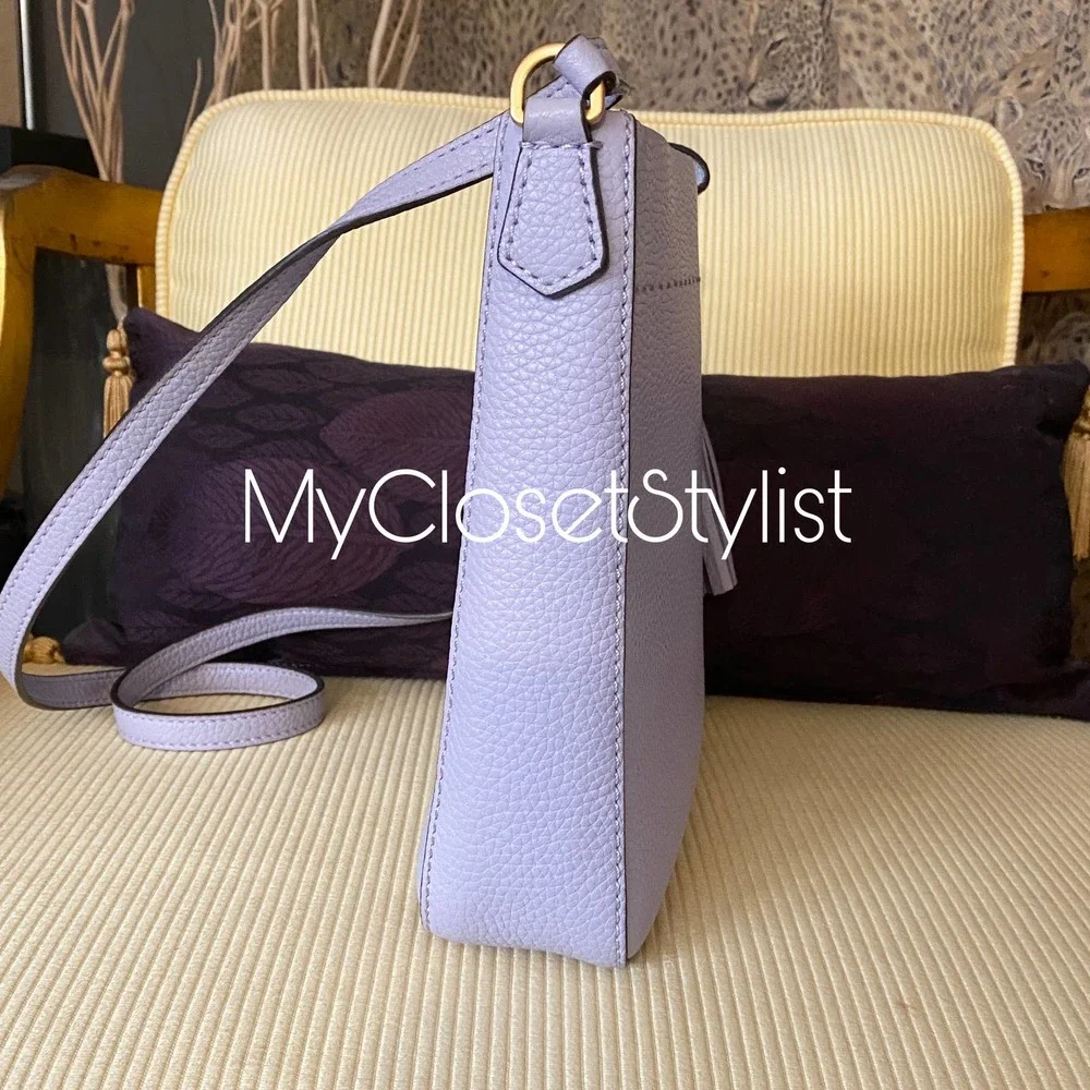 TORY BURCH McGraw Pale Violet Crossbody Purse! New UNICORN RARE